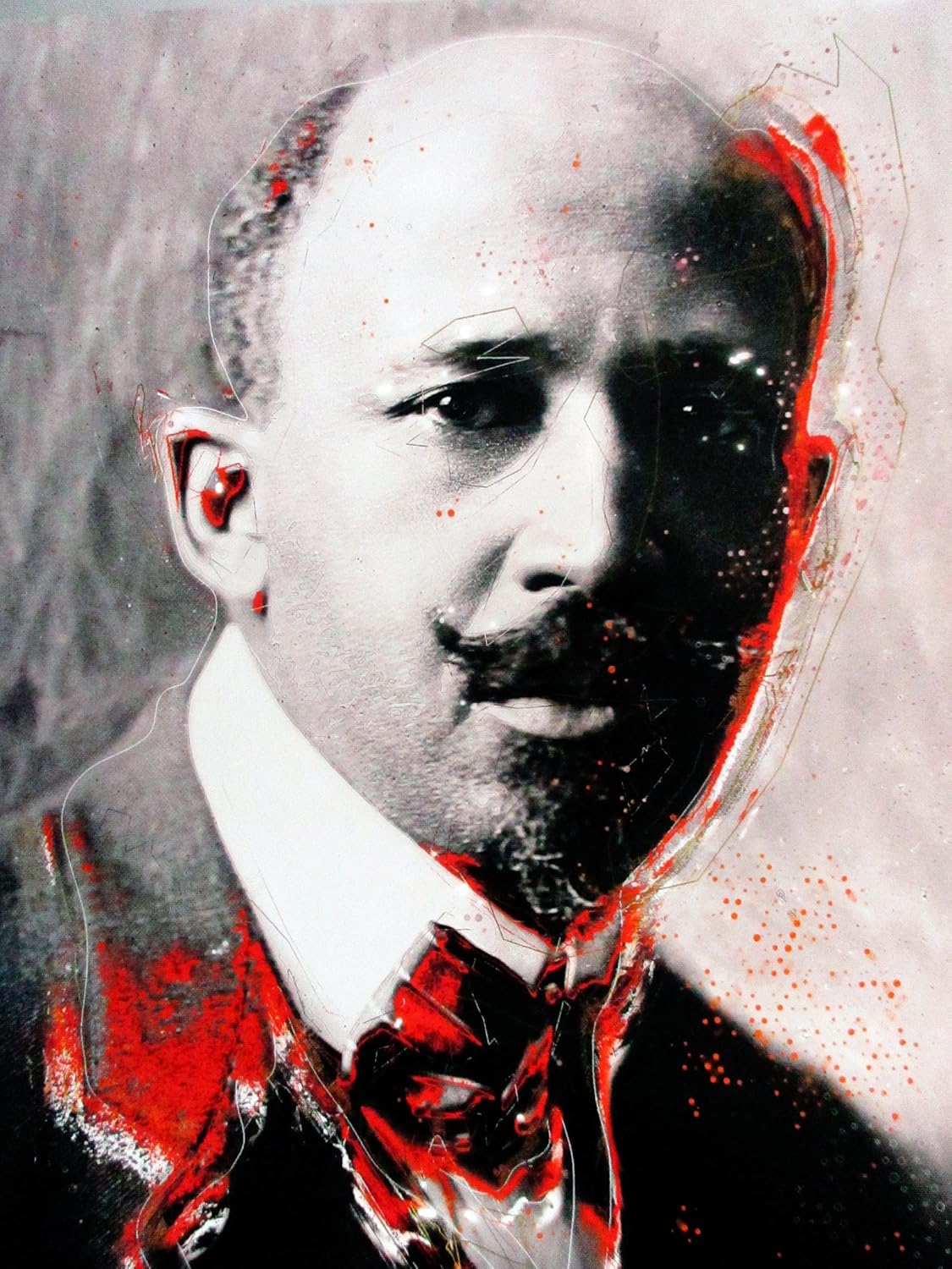 W.E.B. Du Bois Poster with Bio Black History Wall Art, 18&#x22;x24&#x22;, Unframed