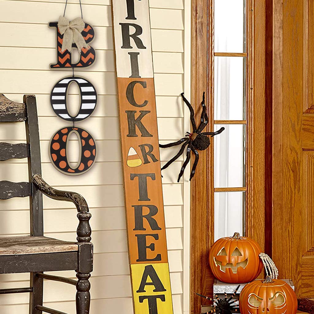 &#x22;BOO&#x22; Wall Sign, Halloween Door Sign, Walls Hanging Decor, Halloween Festivities