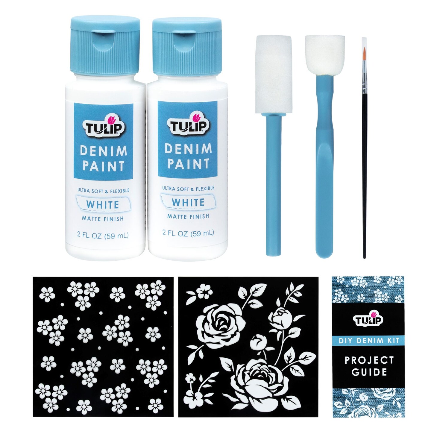 Tulip DIY Denim Paint &#x26; Stencil Kit