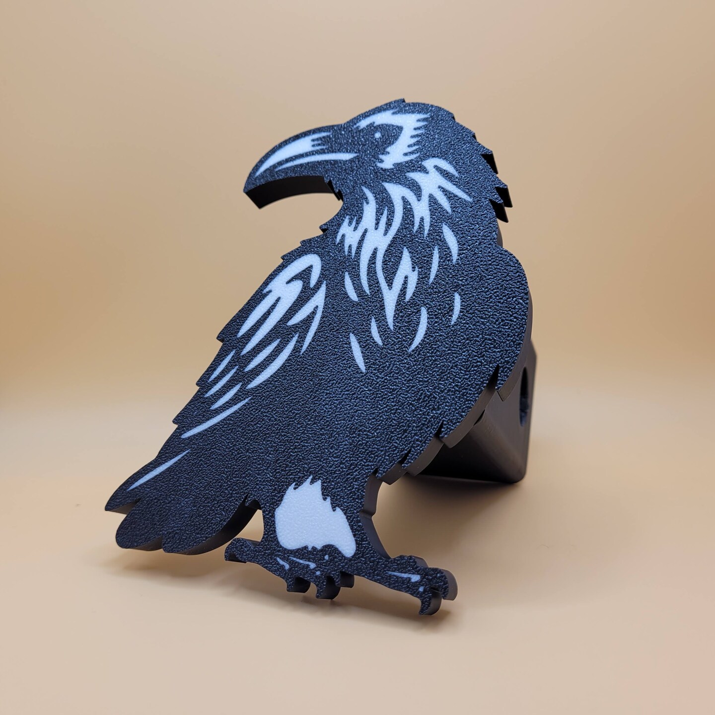 Raven Trailer Hitch Cover.  Fits 2 inch Receiver. Over 120 Color combinations. Made in the USA! 3D printed. - image7
