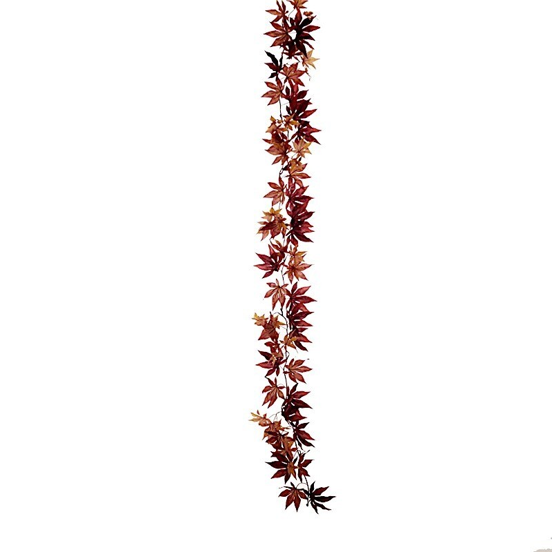 70&#x22; ARTIFICIAL Fall Maple LEAF GARLAND Faux Autumn Foliage Party Decorations