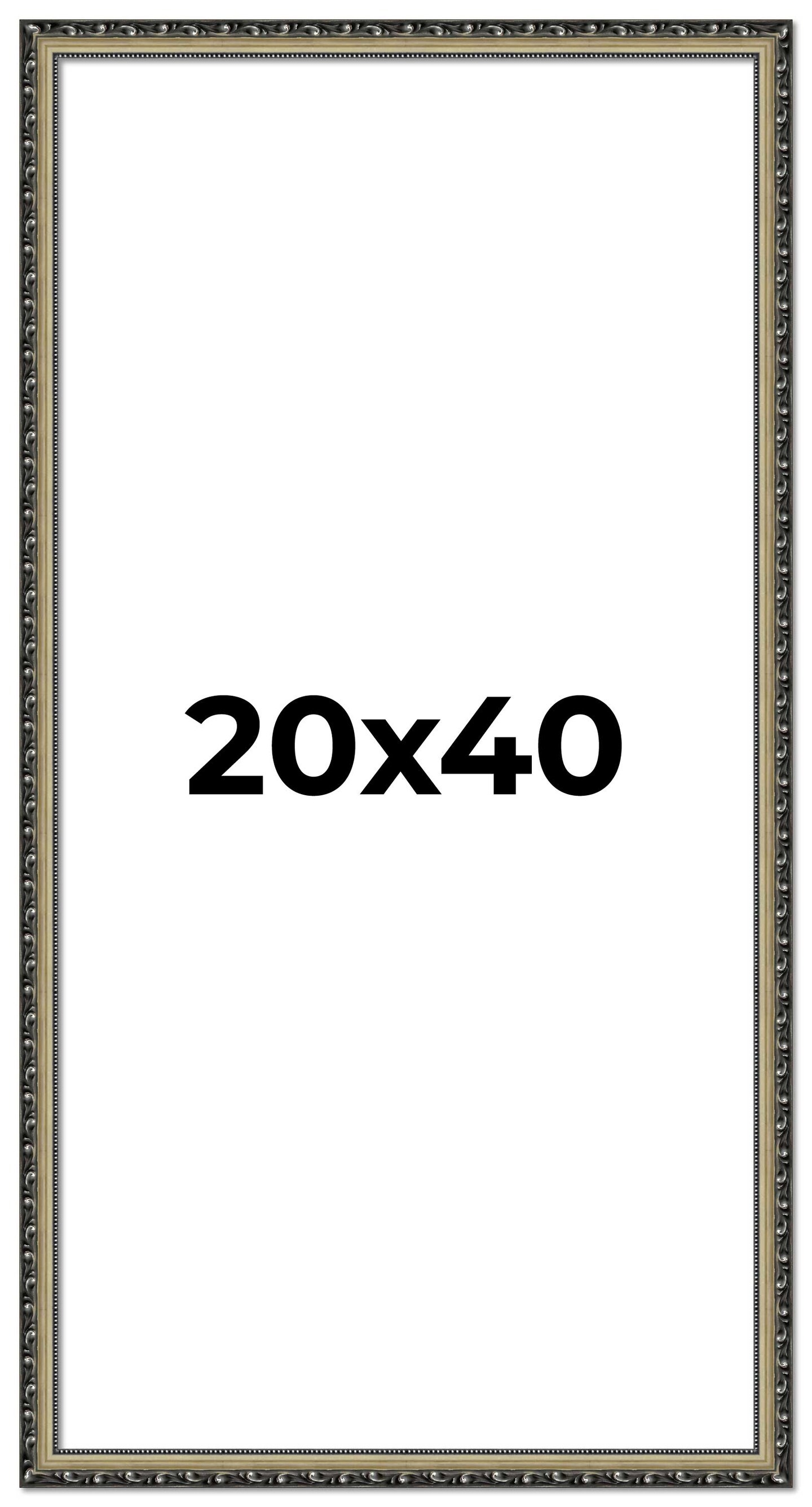 20x40 Museum-Quality Picture Frame with UV-Resistant Acrylic & Acid-Free Backing, Available in 4 Finishes - Gold, Silver, Bronze, and Black