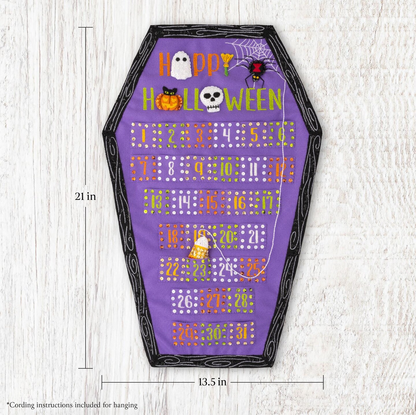 Bucilla Halloween Countdown Felt Wall Hanging Kit - 89728E