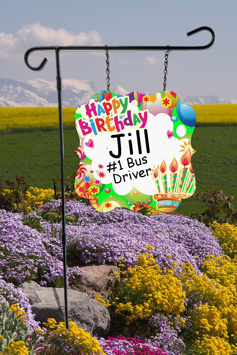 Bus Driver Yard Sign | Welcome Yard Sign | Lawn Sign | selling Gift for Bus Driver