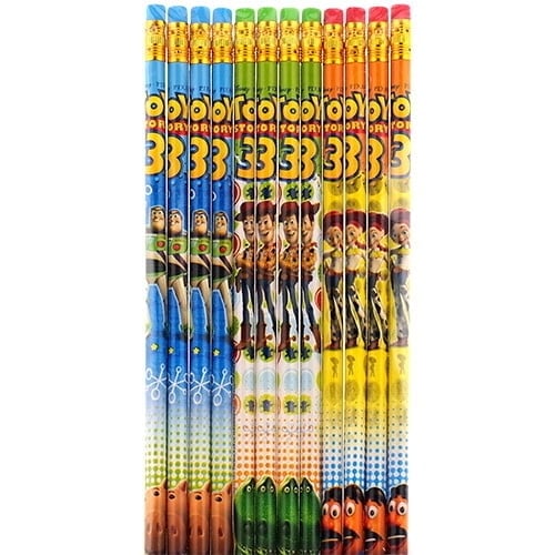 Toy Story Wooden Pencils 12Ct Pack Kids Stationery School Supplies