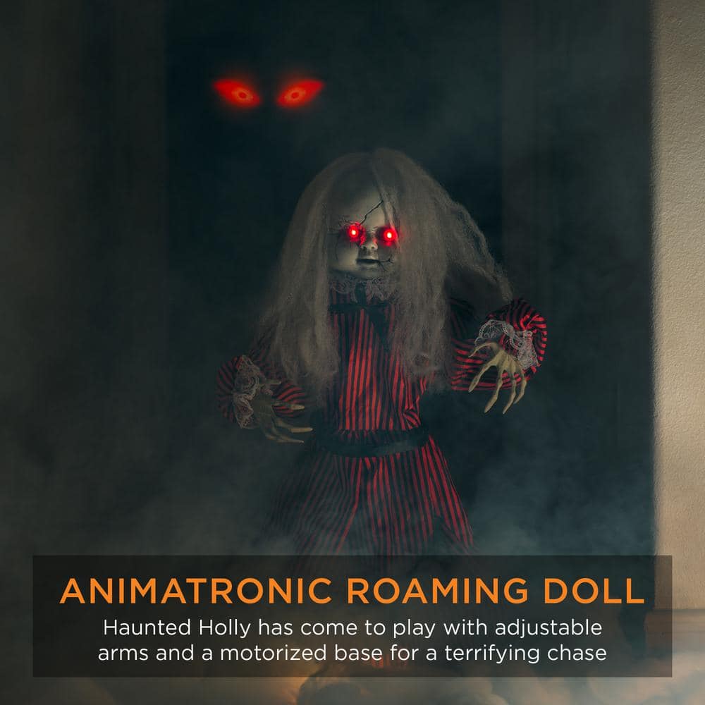 2 Ft. Roaming Talking Animatronic Doll For Halloween