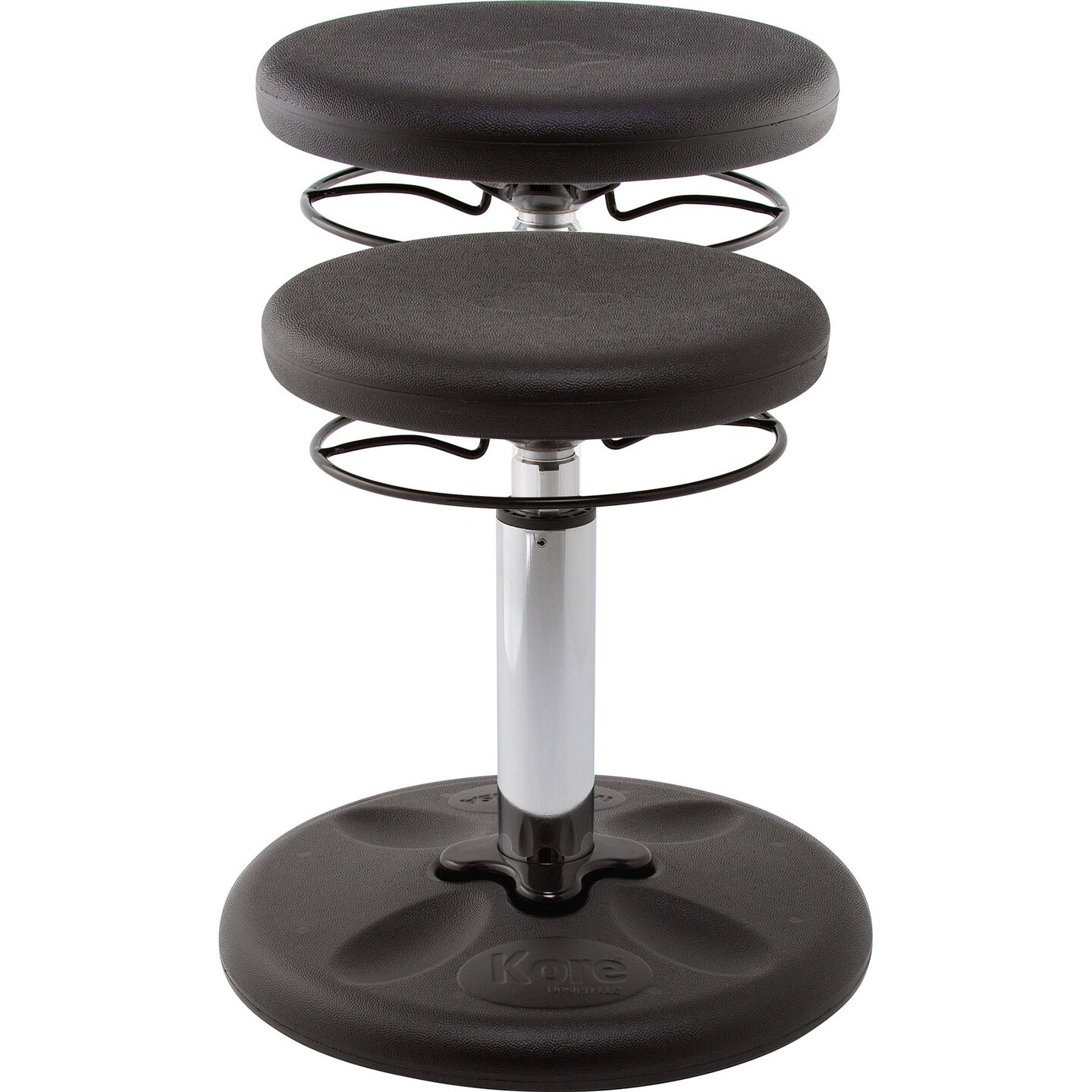 Kids Adjustable Standard Wobble Chair 14-19&#x22;, Black