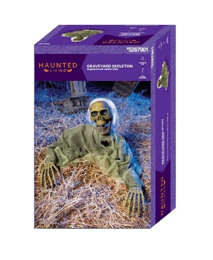 13-in Graveyard Skeleton Grave Breaker Halloween Decoration