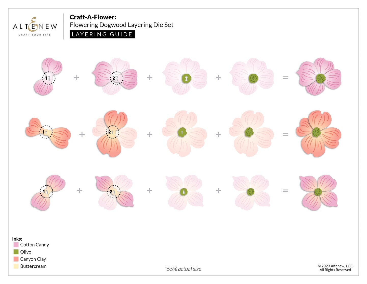 Craft-A-Flower: Flowering Dogwood Layering Die Set