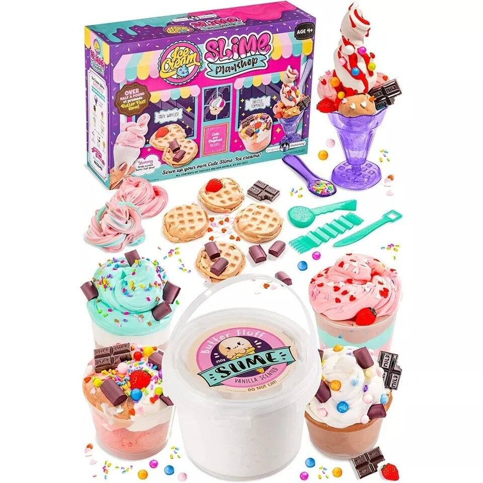 Ice Cream Slime Playshop, Ice Cream Slime Kit to Make Fun Slime Ice Cream Toys