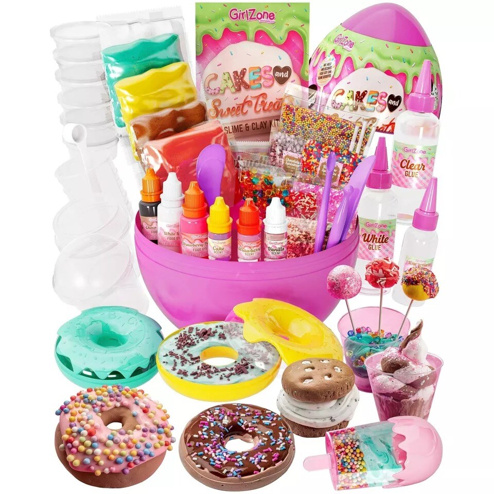 Cakes & Sweet Treats Slime Kit, Scented Slime for Kids and Slime Butter