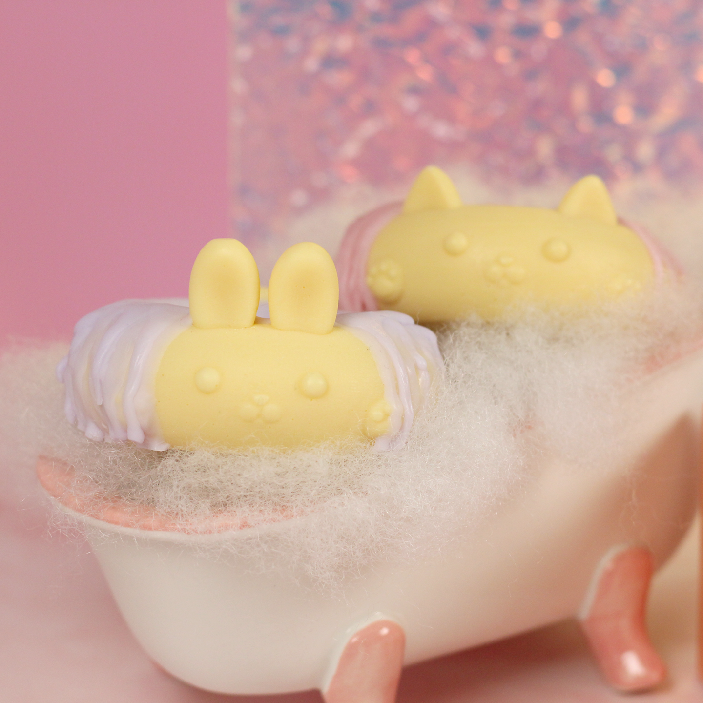 Fruity Donuts Gift Box | Cute Vegan Soap | Strawberry Scent | Blueberry Scent | Spa Gift For Her | Bunny Lover Gift | Cat Lover Gift|Dessert product 3