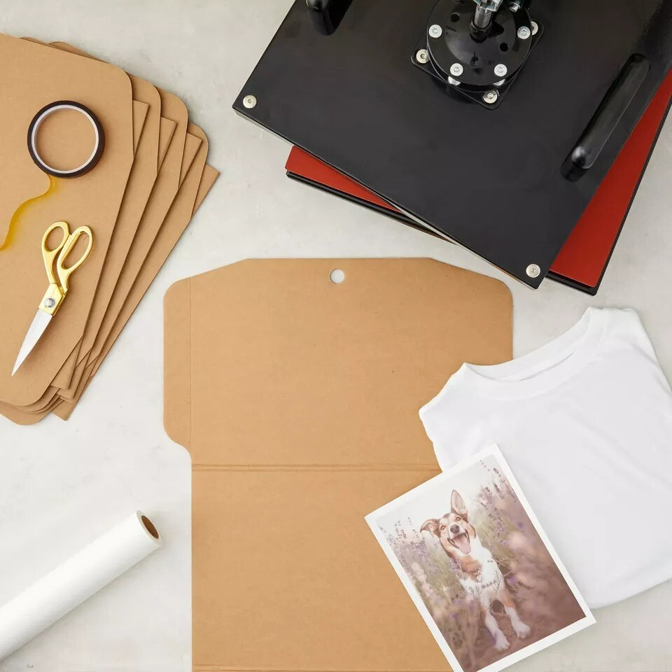 Adult Cardboard Shirt Form, Arts and Crafts Supplies (17 x 30 in, 24 Pack) Brown