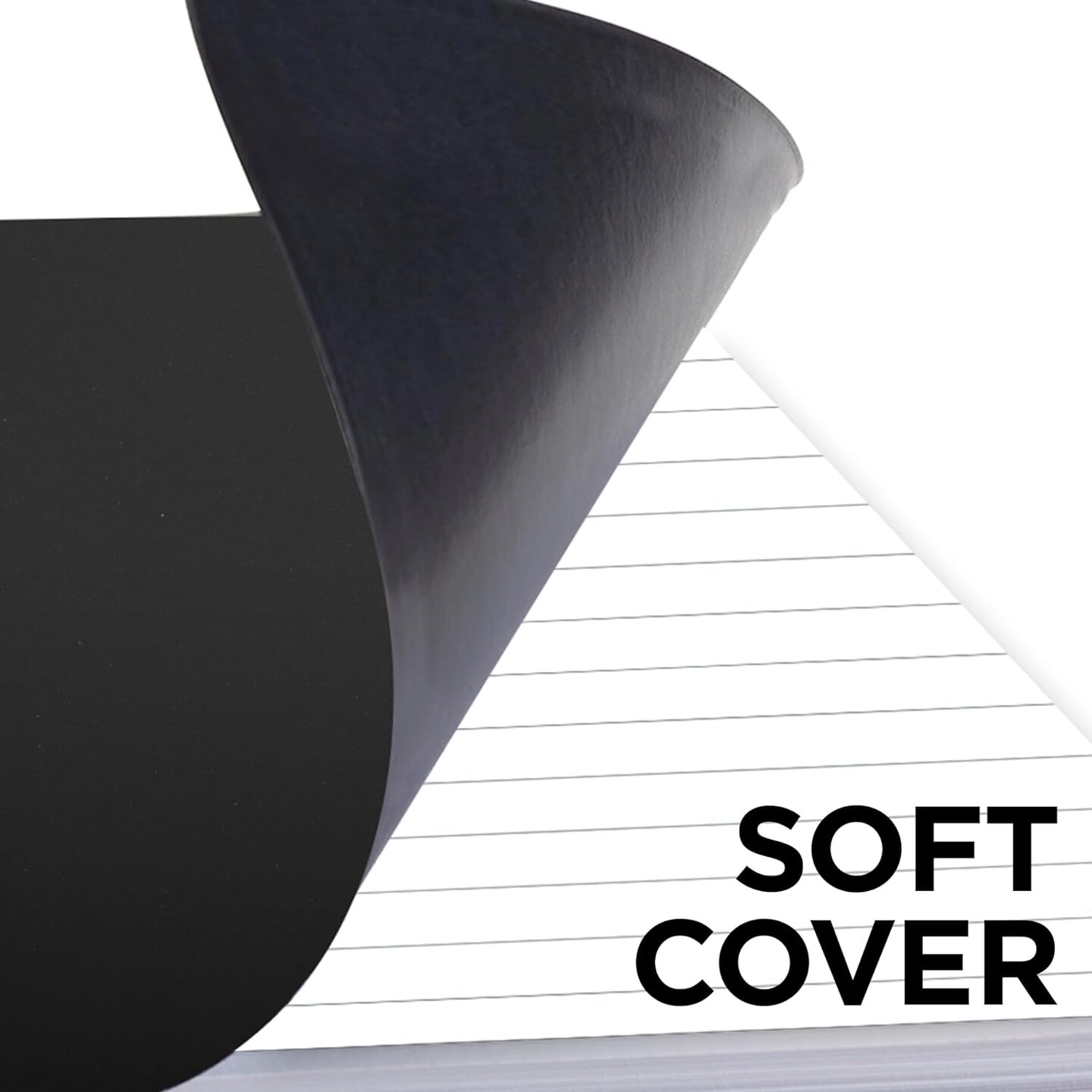 Notebook, Business Notebook, 8-1/4&#x22; X 11&#x22;, 80 Sheets, Legal Ruled, Flexible Cover, Wirebound, Gray (06062)