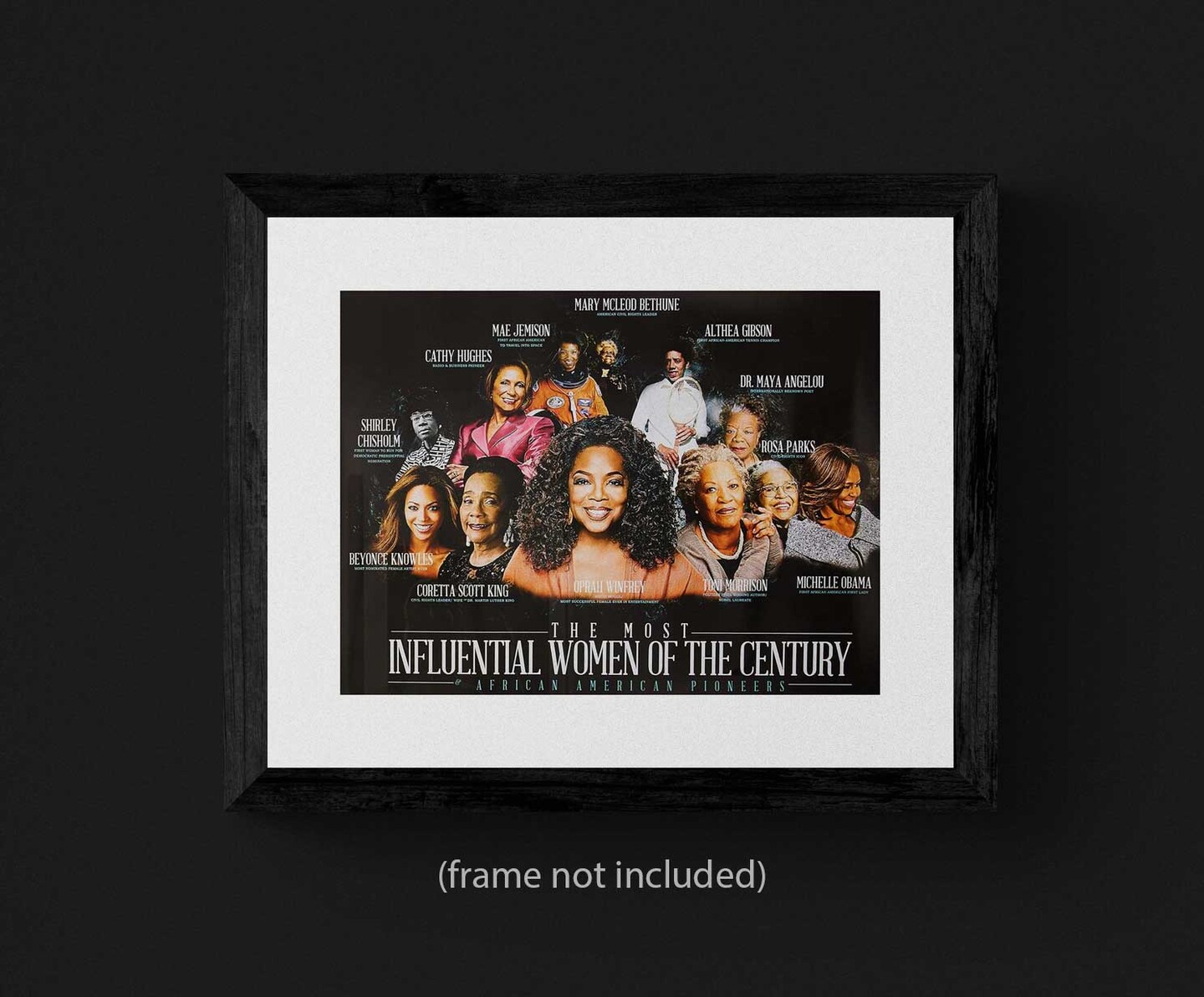 Famous Black Women Poster African American History, 24&#x22;x18&#x22;, Unframed