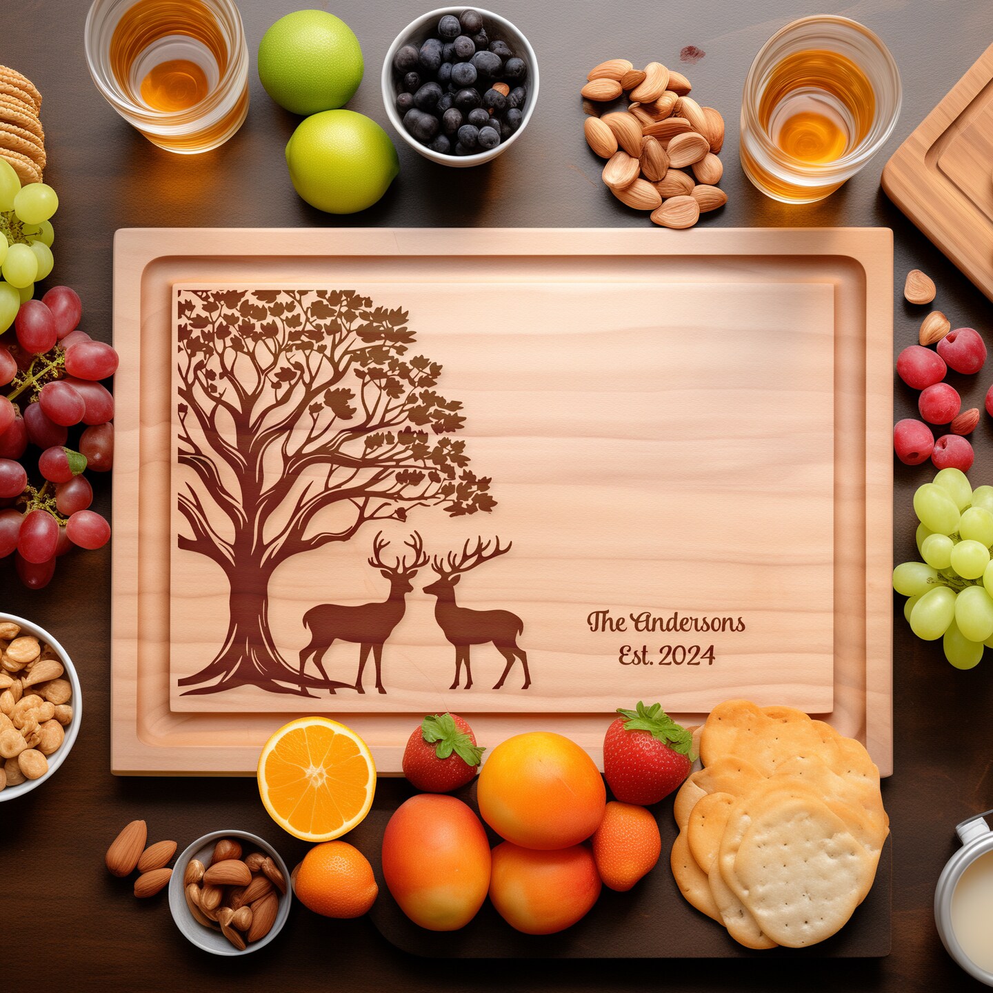 Solik Cherry Wood on sale Dear Antler Charcuterie/Cutting Board