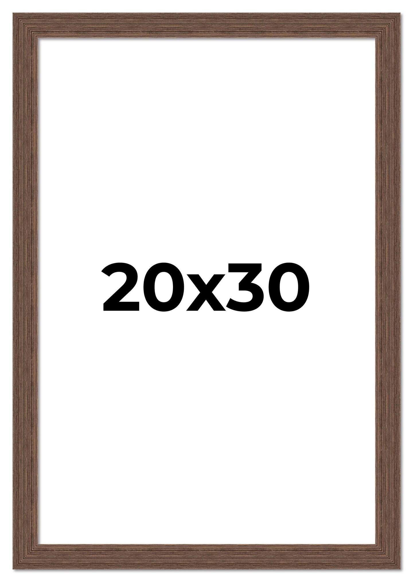20x30 Wide Barnwood Picture Frame with UV-Resistant Acrylic &#x26; Acid Free Backing, Available in 6 Paint Finishes - Grey, Brown, White, and Black