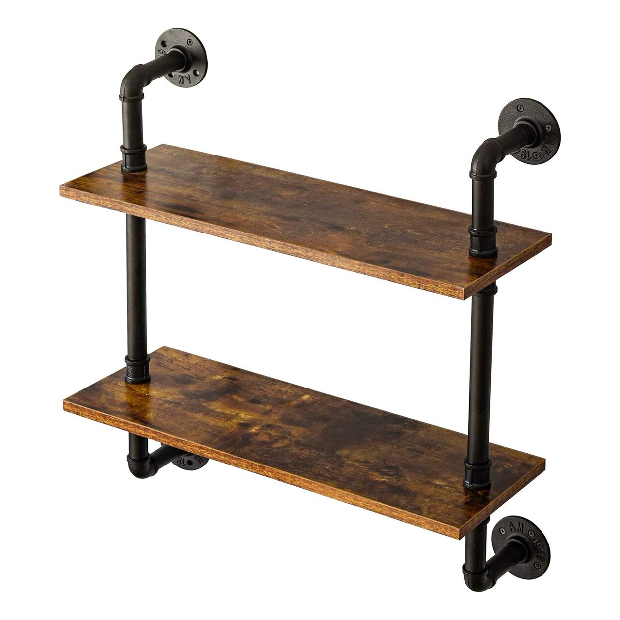 Storage Rack Floating Shelves Multi-Layer Design Strong Load-Bearing Smooth Edge Easy Assembly Rustic Wood Wall Shelves