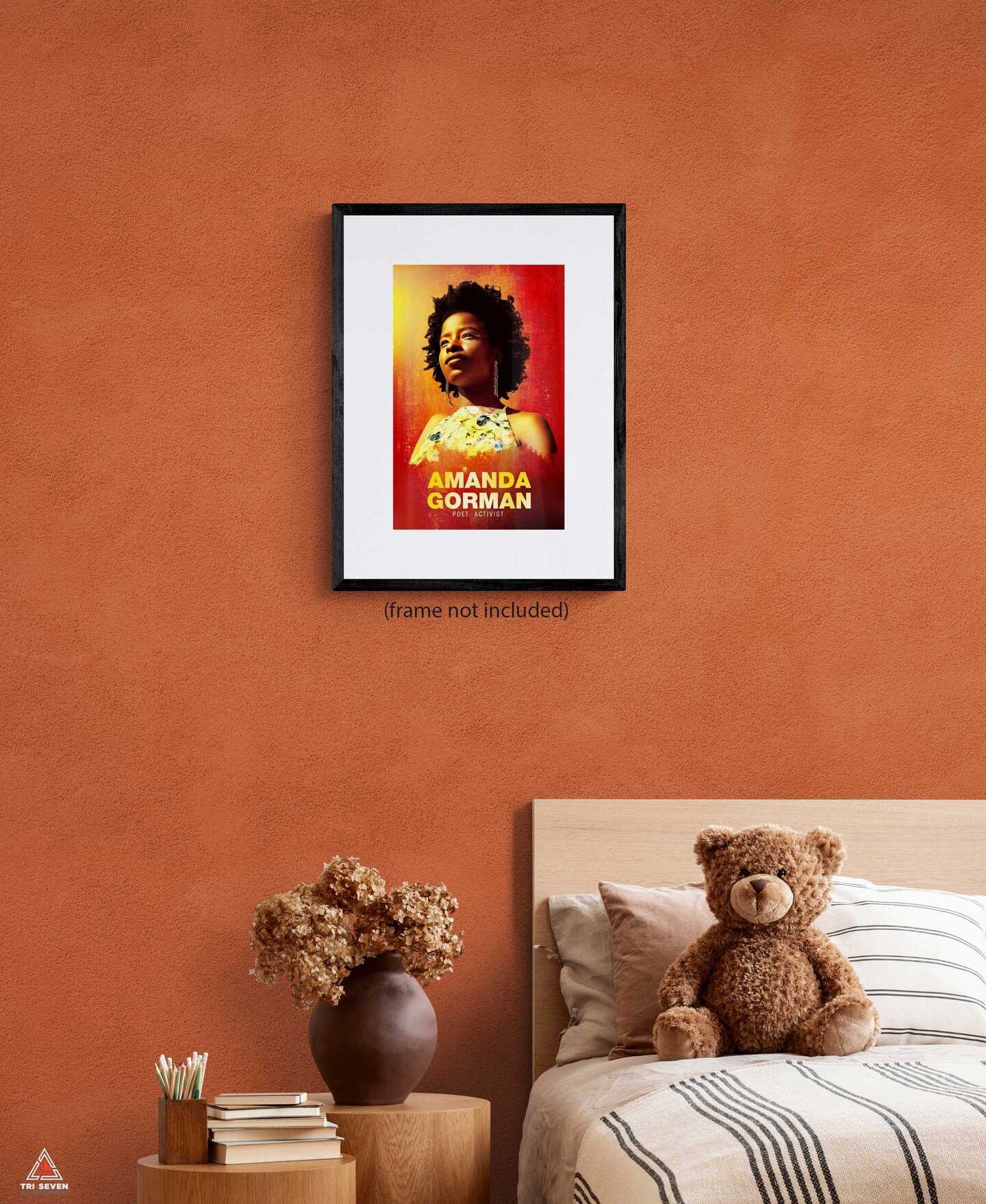 Amanda Gorman Poster Poem Poet Activist Educational Wall Art Print, 11"x17", Unframed