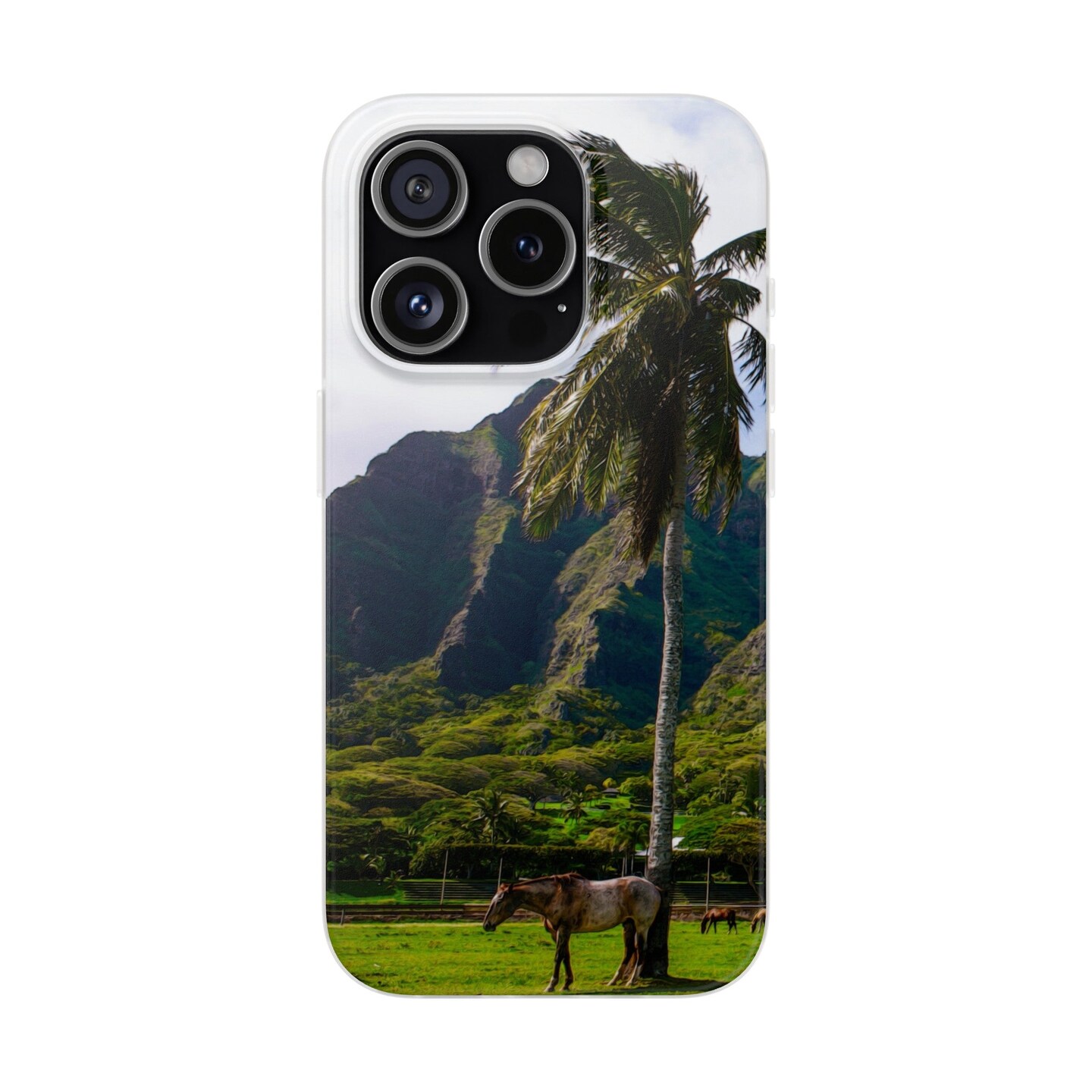Horsee in Jurassic Park (Horse and Palm Tree) iPhone and Samsung Flexible Phone  Case (39 Models) | MakerPlace by Michaels