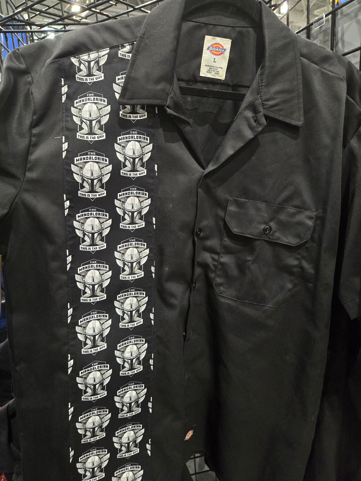 mandalorian dress shirt Star Wars The Mandalorian Din Djarin Striped Mechanic Woven Button-Up -  BoxLunch Exclusive
