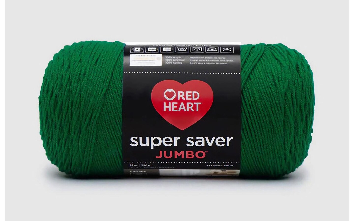 C&#x26;C Red Heart Super Saver Jumbo Yarn 14oz PaddyGrn