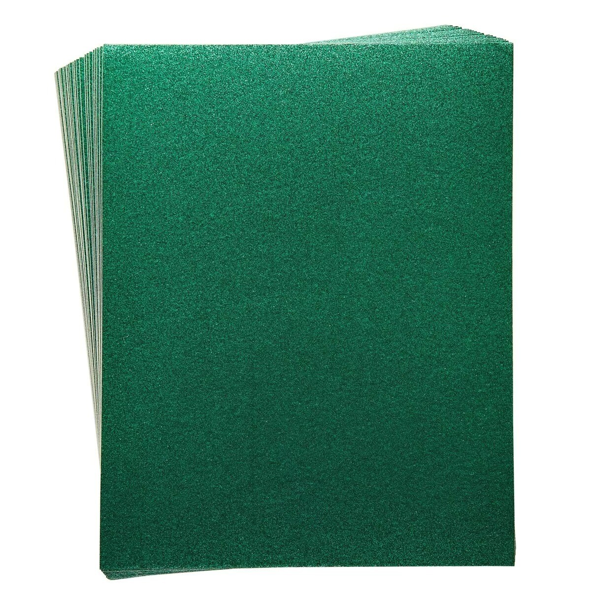 30 Sheets Glitter Green Cardstock Paper for DIY Crafts, 300GSM, 8.5 x 11 In