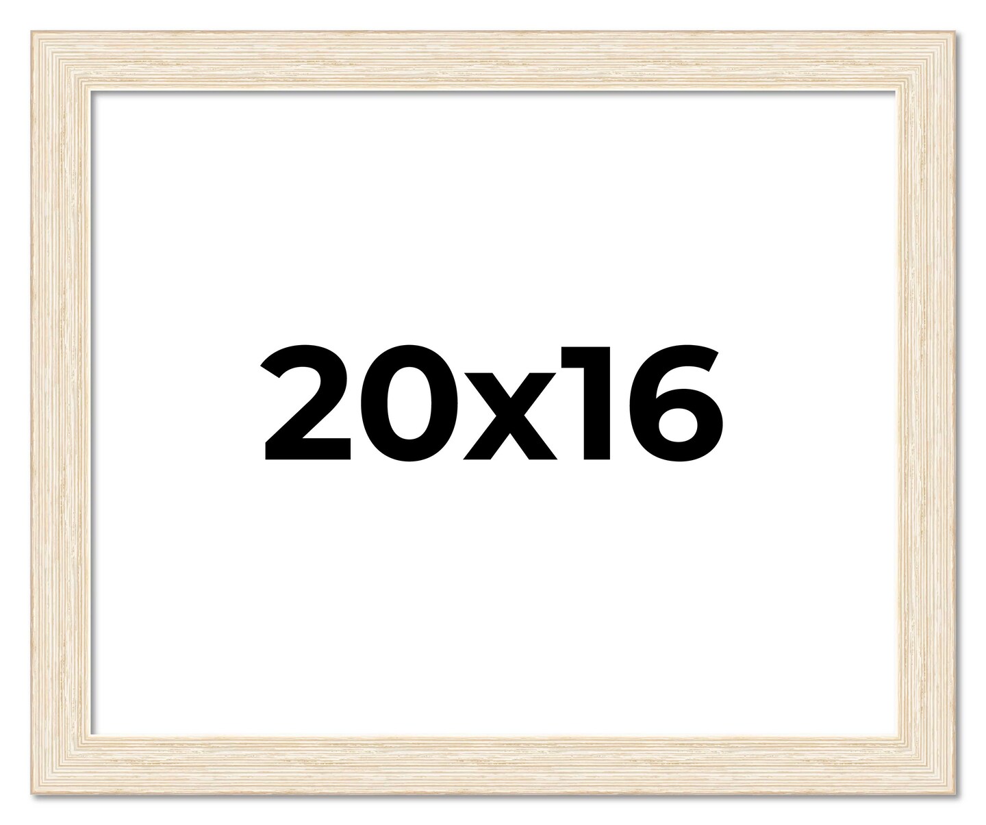 20x16 Wide Barnwood Picture Frame with UV-Resistant Acrylic & Acid Free Backing, Available in 6 Paint Finishes - Grey, Brown, White, and Black