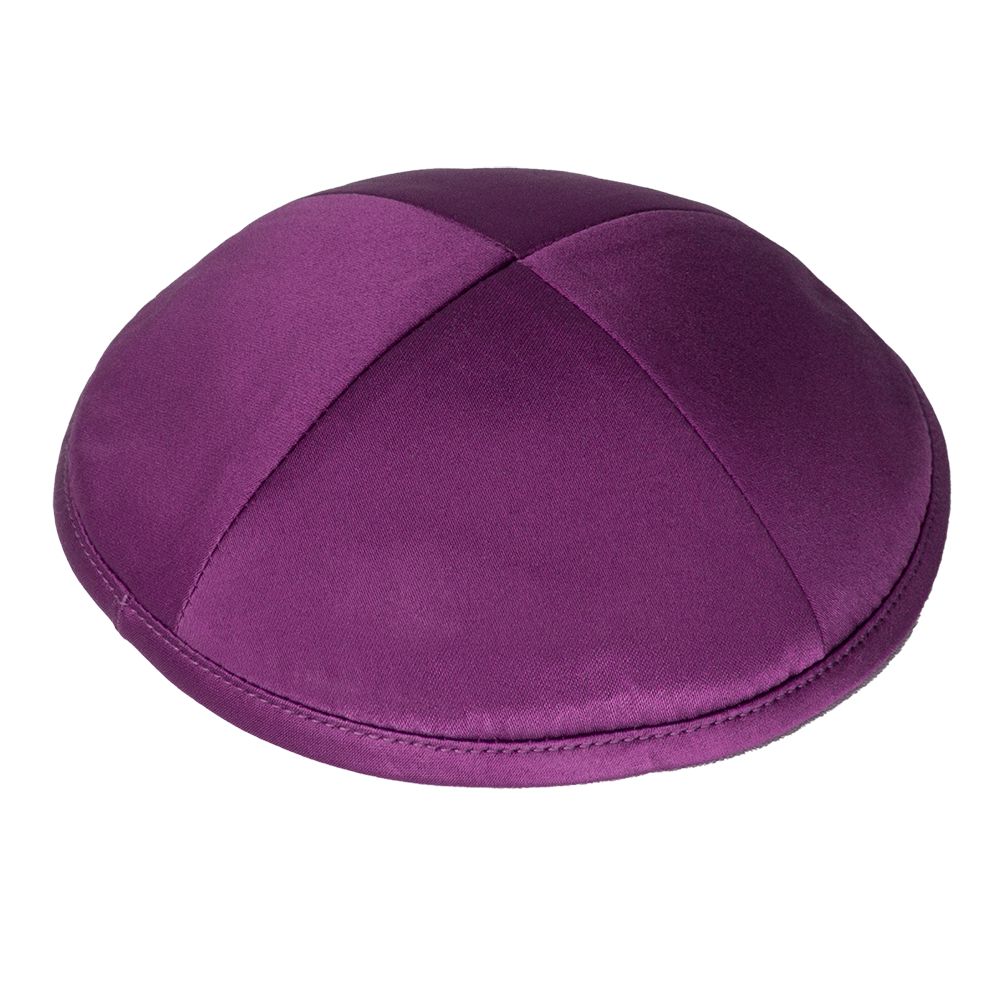 Kippah Purple Deluxe Satin