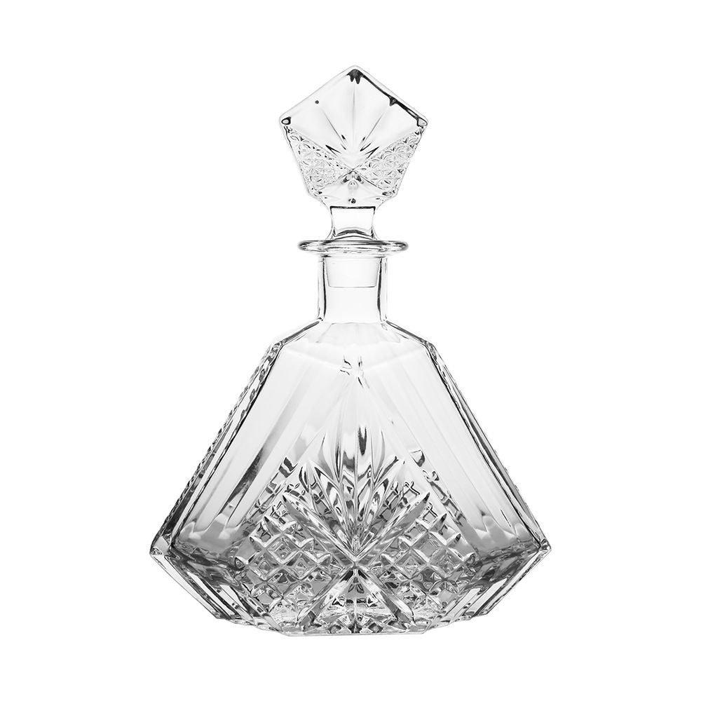 Unique Designed Crystal Decanter with Six Cups Set