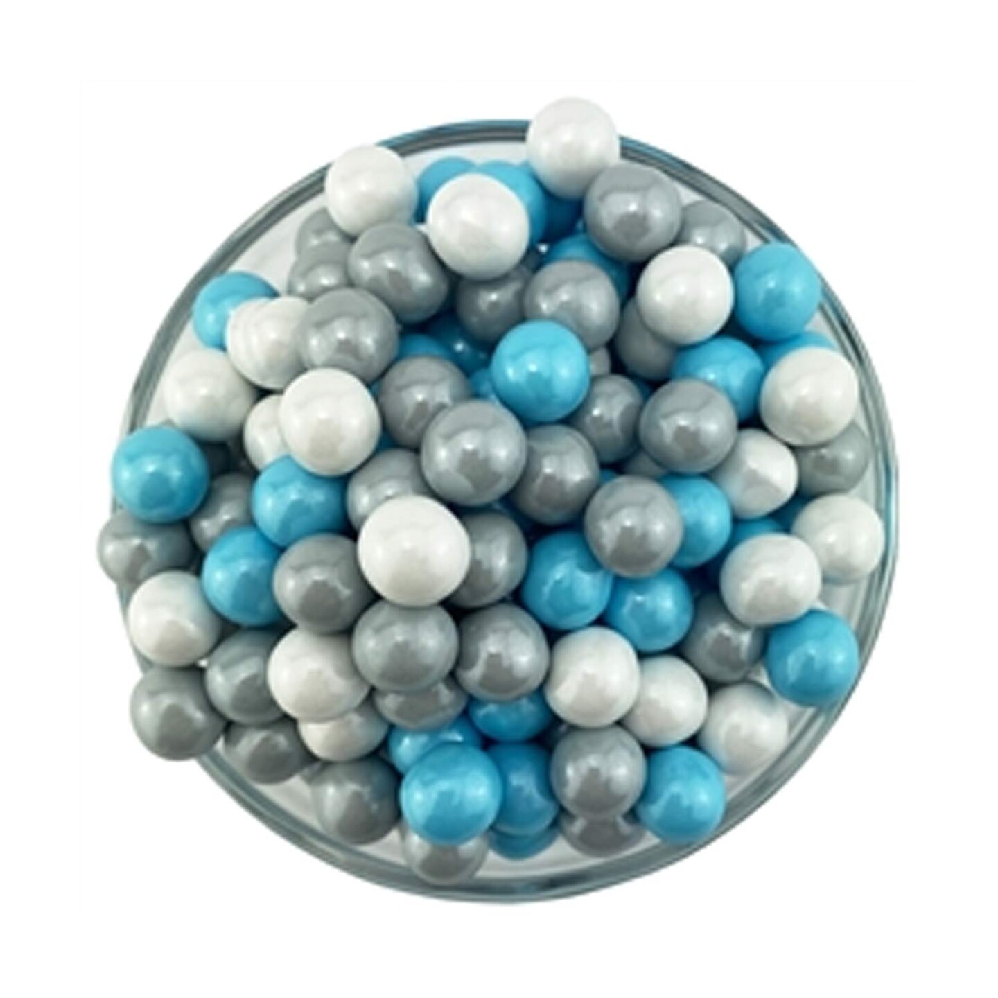 Holiday Sixlets 10MM Pearl 2 Pound Bag
