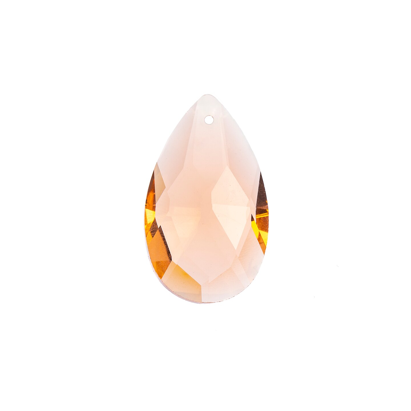 Crystal Lane DIY 22x38mm Teardrop Faceted Crystal Glass Pendants, 1pc