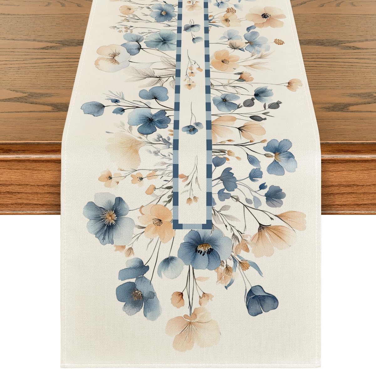 13x72” Bloom Flowers Table Runner – Spring/Summer Floral Home & Party Decor