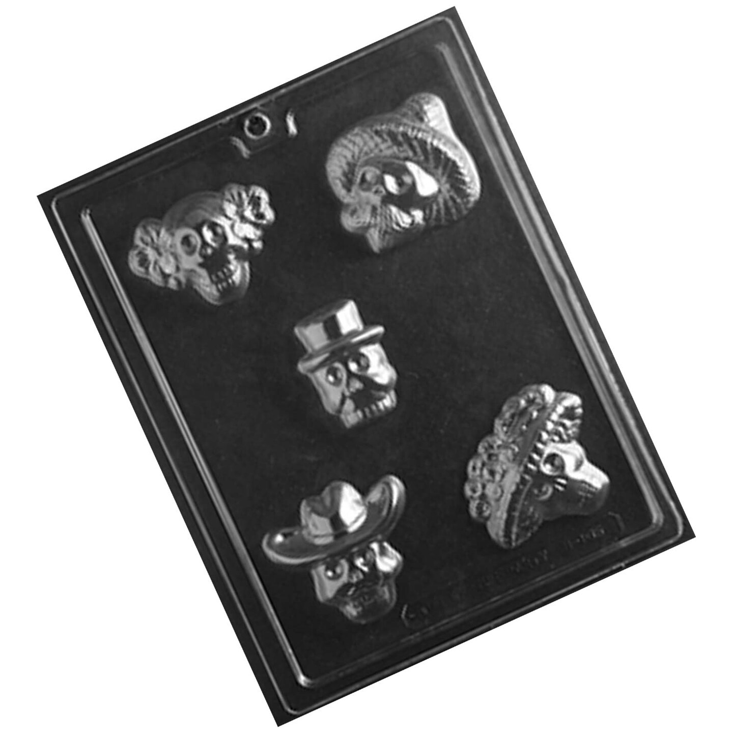 Day of the Dead Skulls Chocolate Mold for Festive Treats