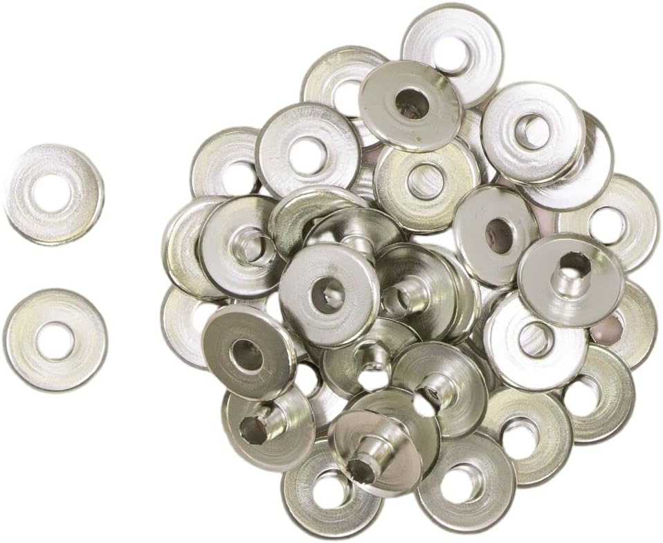 Pack of 40 Wide Metallic Eyelets Ideal