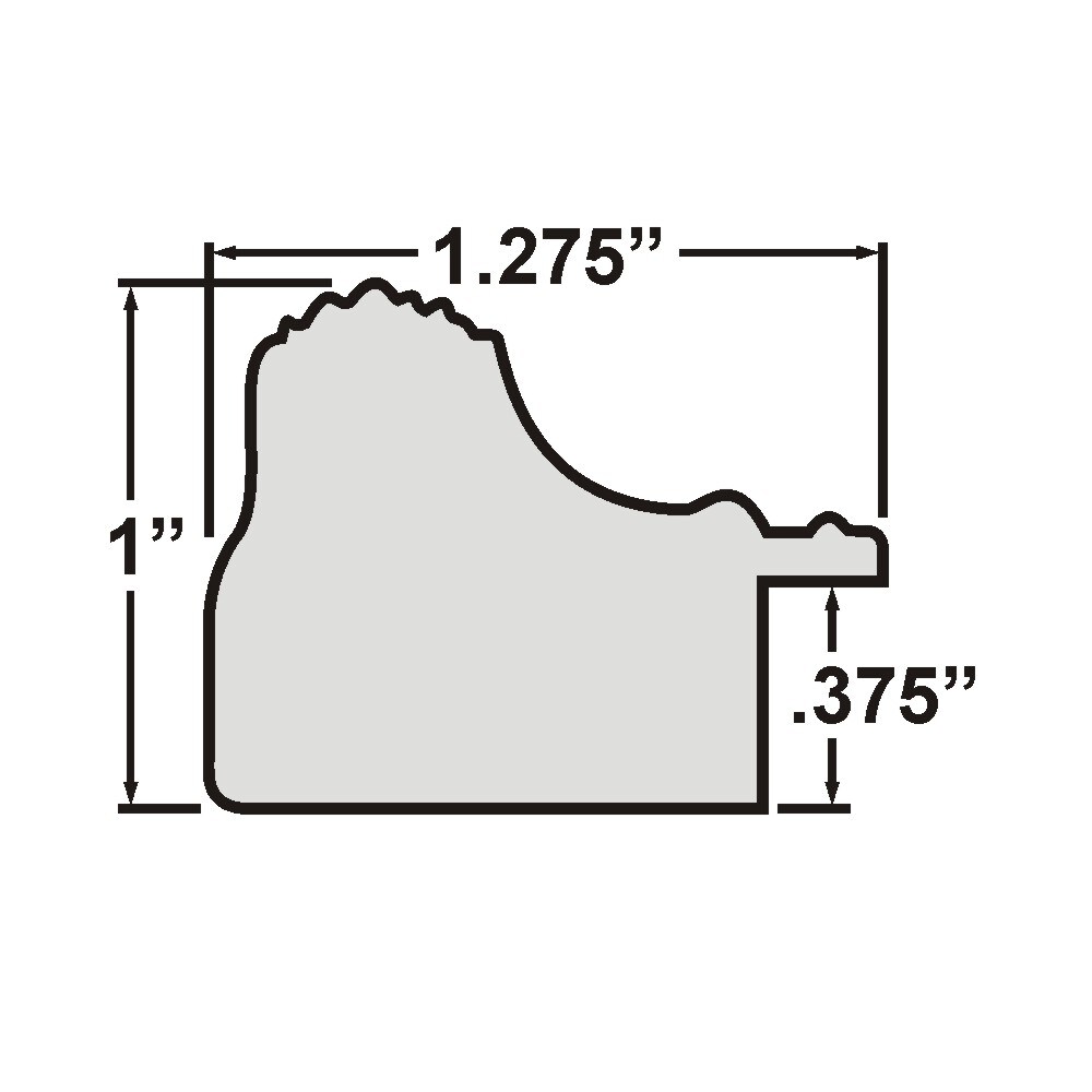 16x20 Regence 1.25 Wood Moulding, Wall Display Frame for Art, Posters, or Photos wallsthatspeak