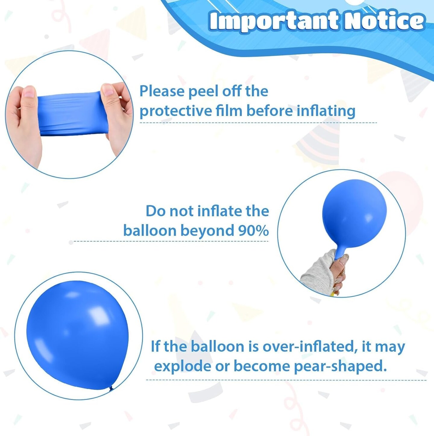 12 Inch Dark Light Blue Teal Clear Pearl Transparent Metallic Latex Balloons (Metallic Blue Teal)