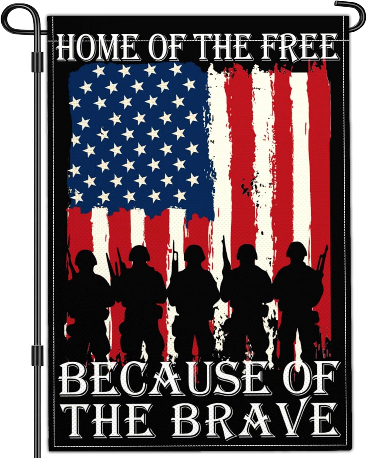 Memorial Day Patriotic Amercian Garden Flag 4th of July Yard Flags for Outside 12x18 Double Sided