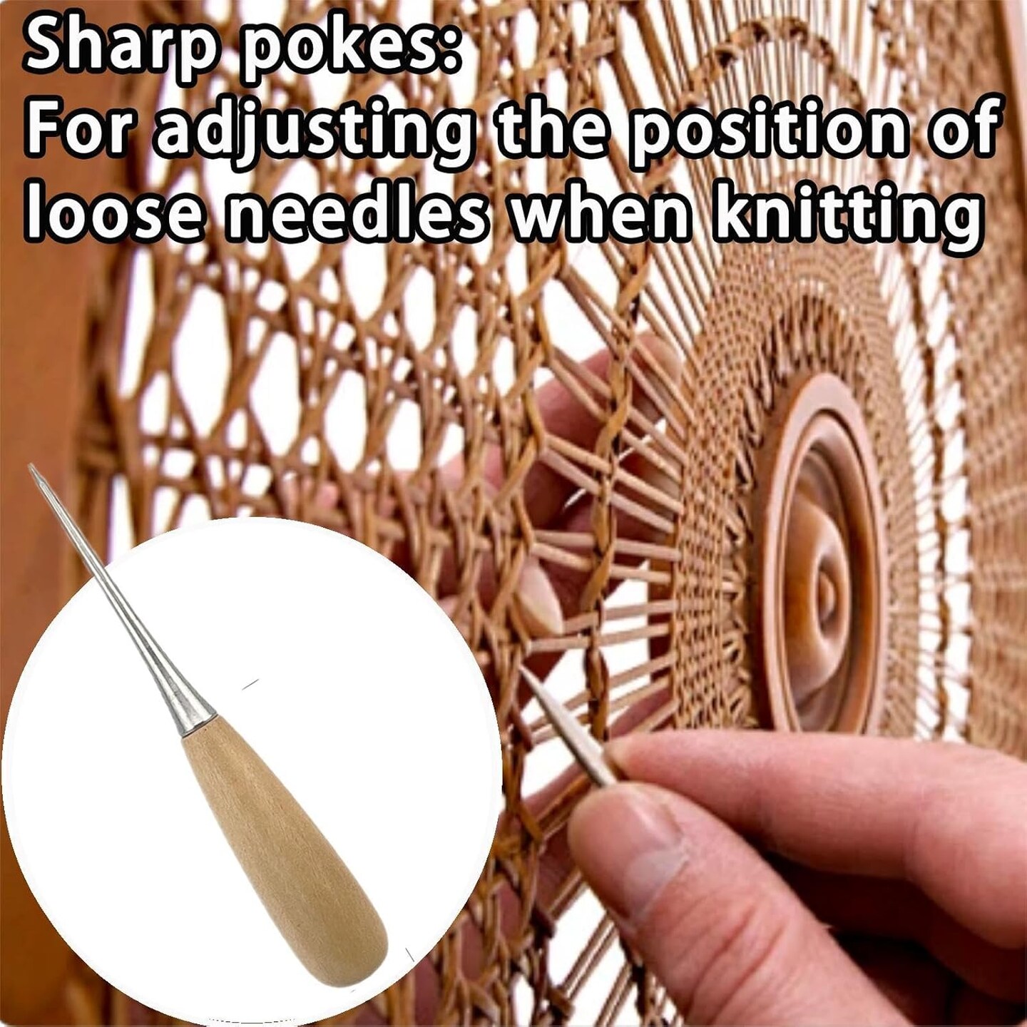Basket Weaving Tools kit, 20 Pcs Basket Weaving Supplies with User-Friendly Design, Basket Making Supplies for DIY Handcraft and Pine Needle Basket Weaving
