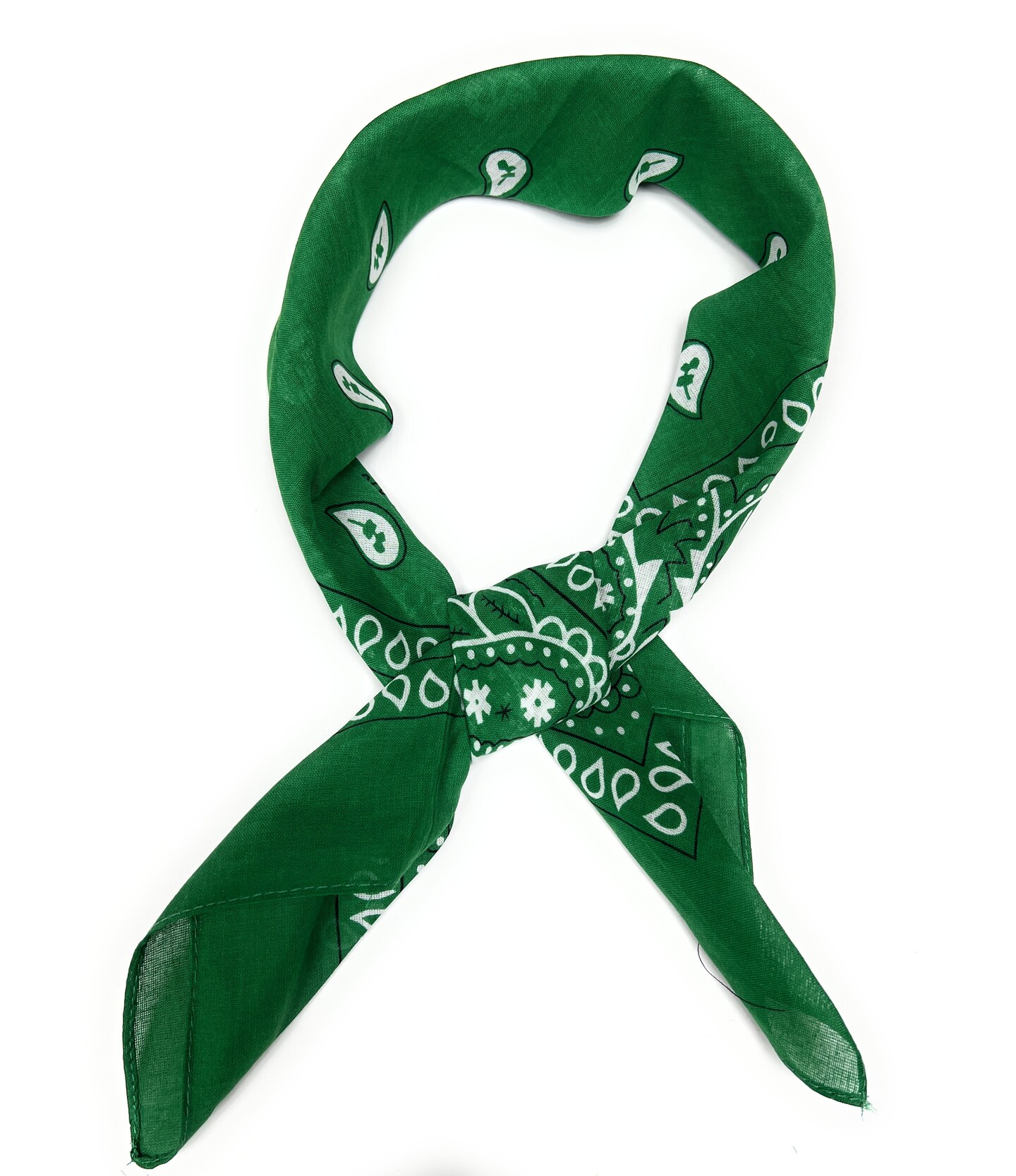 Set of 24 Paisley Womens MultiFunctional Scarves 100% Cotton Retro Ascot