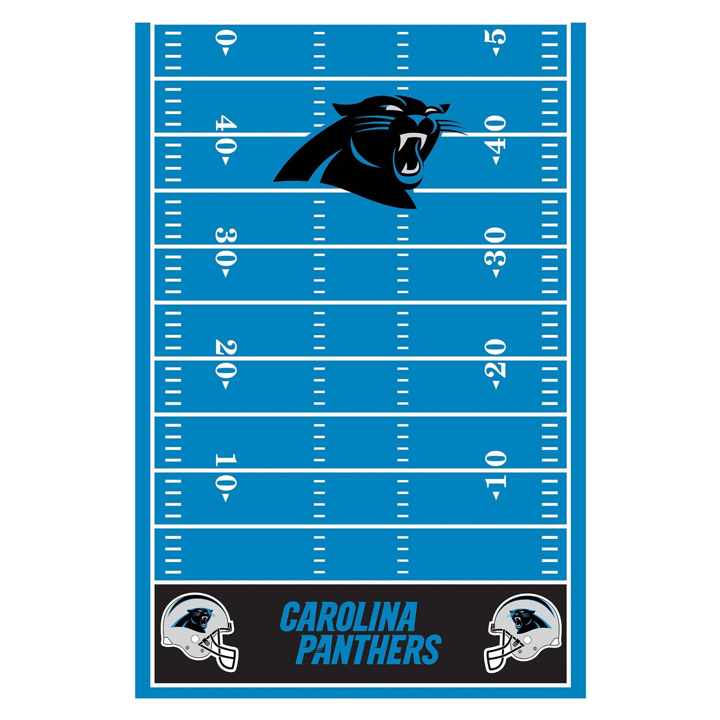 Carolina Panthers Plastic Table Cover - 54&#x22; x 96&#x22;