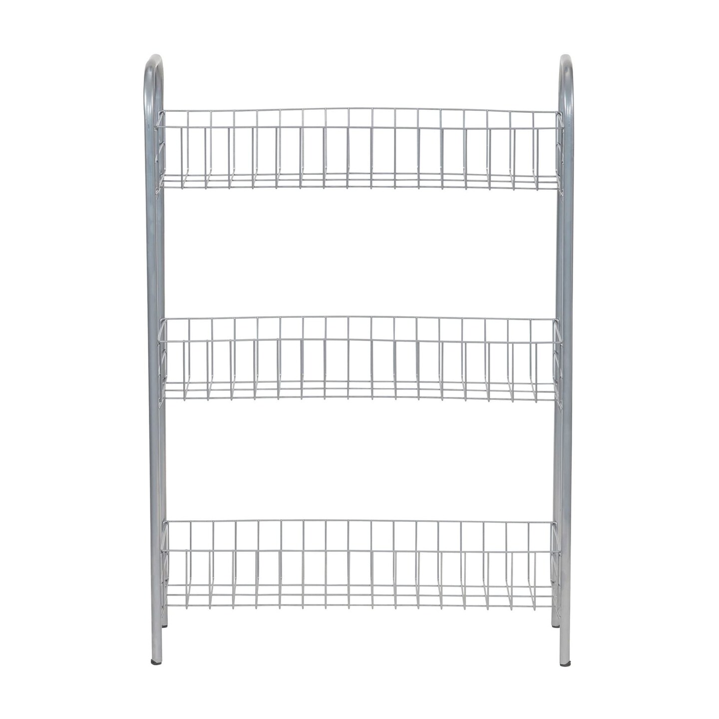 Household Essentials Slim Storage Cart, 3 Shelf Storage Cart with Wheels, Perfect for Laundry Rooms, Bathrooms, Pantries, Kitchens and More