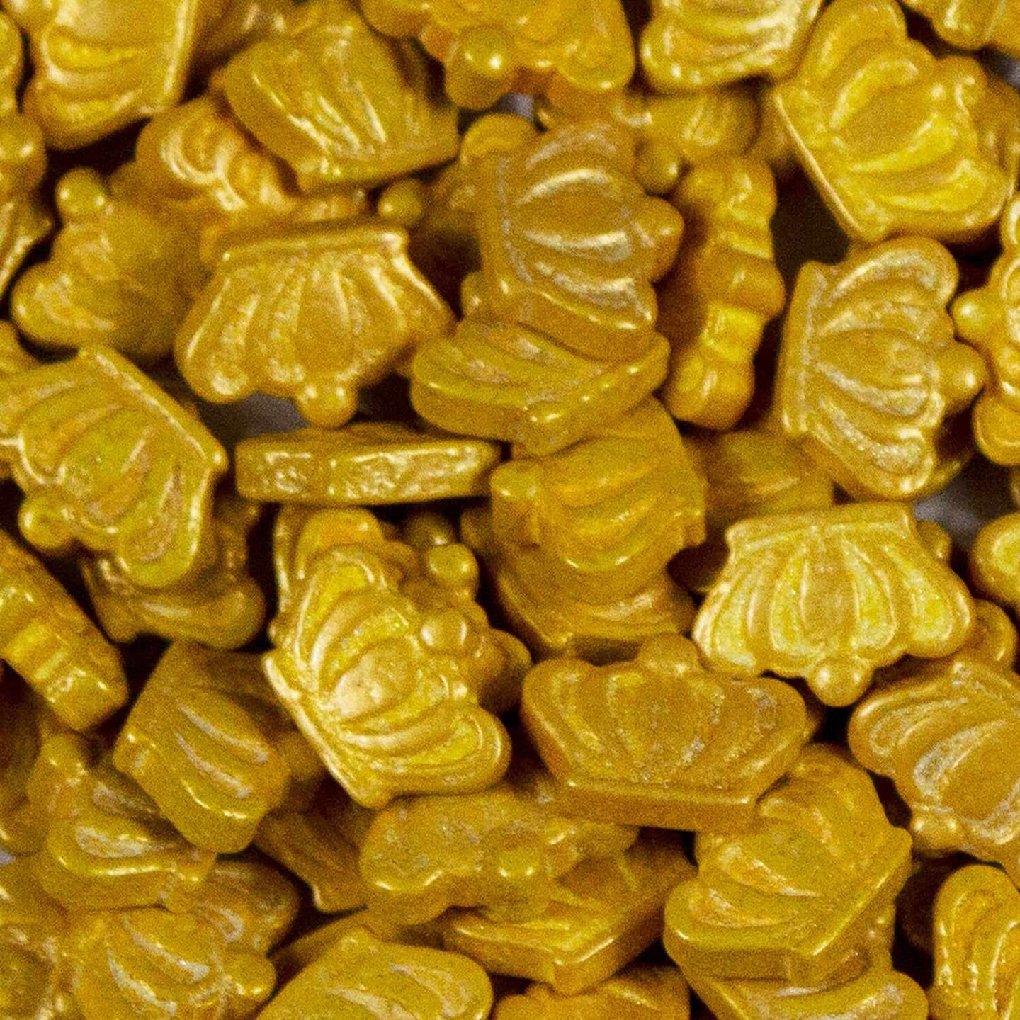 Krazy Sprinkles - Golden Crowns (1/2 Cup, 1x Jar) for Cakes, Ice Cream &#x26; Cookies