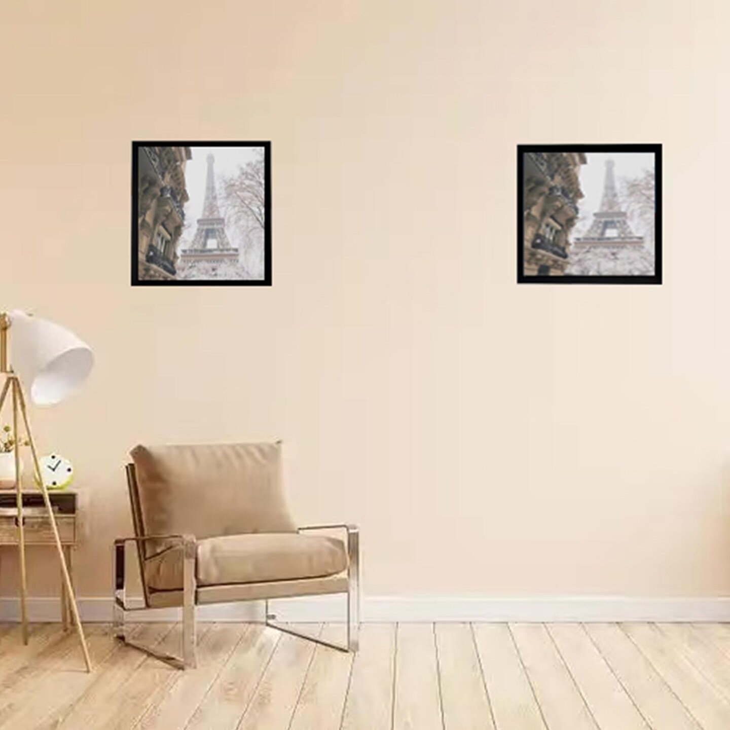 8x8 Picture Frame Black Set of 6, Display Pictures 8x8 Without Mat, Tabletop or Wall Mounting Photo Frame