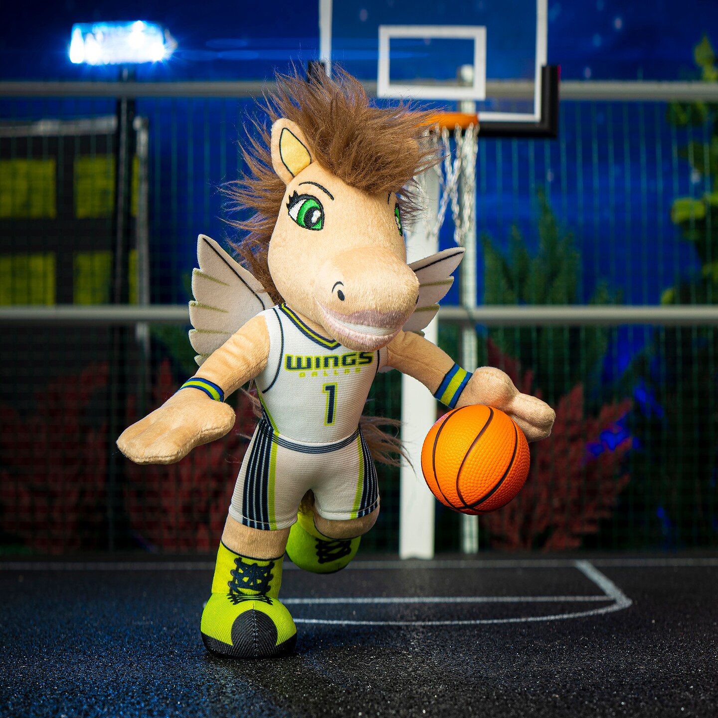Bleacher Creatures Dallas Wings Lightning 10&#x22; Mascot Plush Figure (Heroine Jersey)