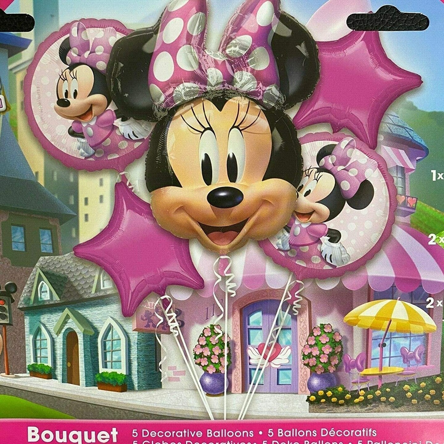 Minnie Mouse Forever Balloon Bouquet with 26&#x22; Minnie Mouse Balloon