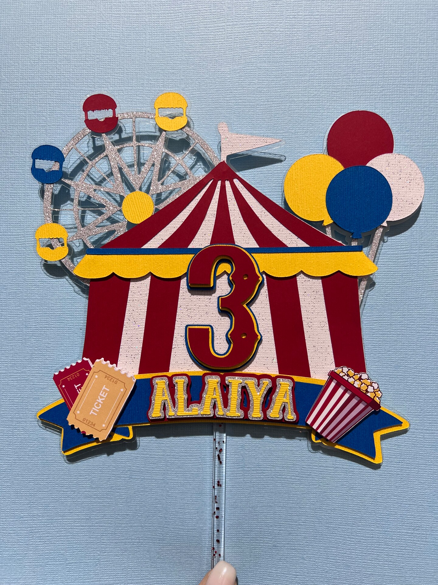 Carnival Circus Cake Topper