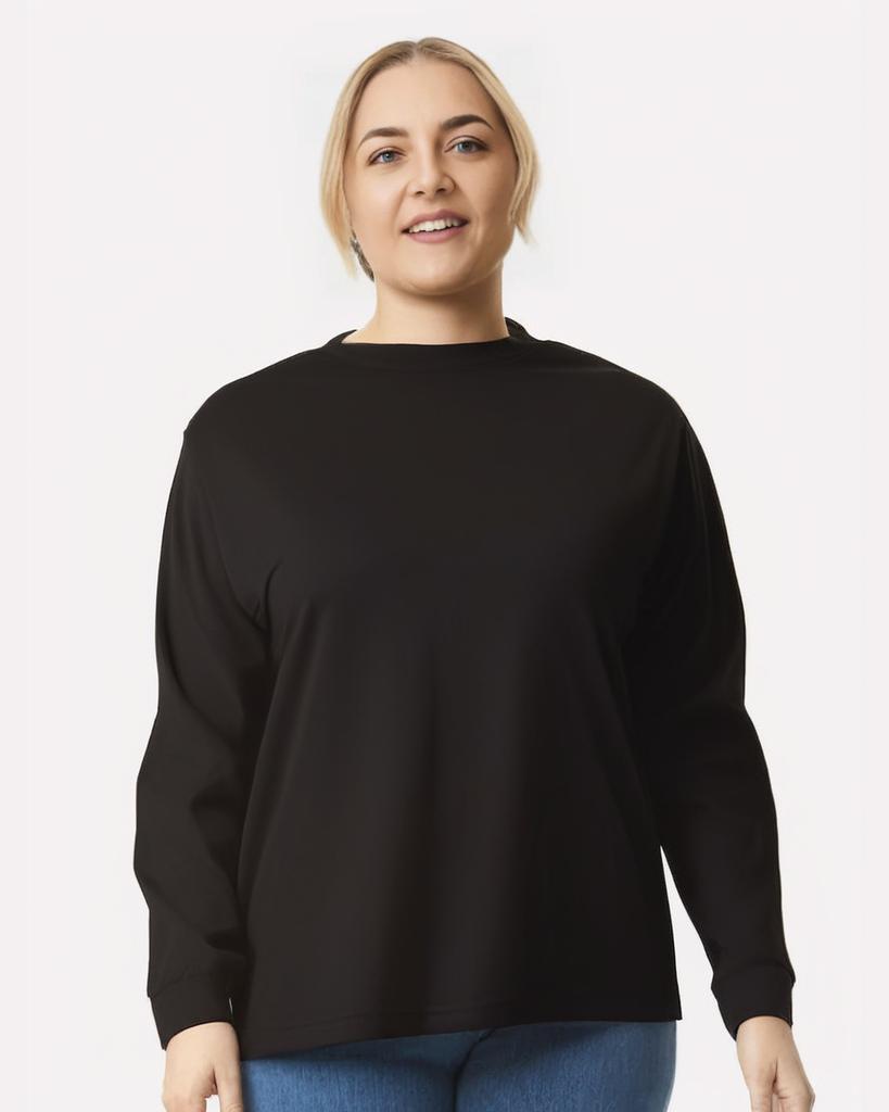 HANES&#xAE; Authentic Crew Neck Long Sleeve T-Shirt