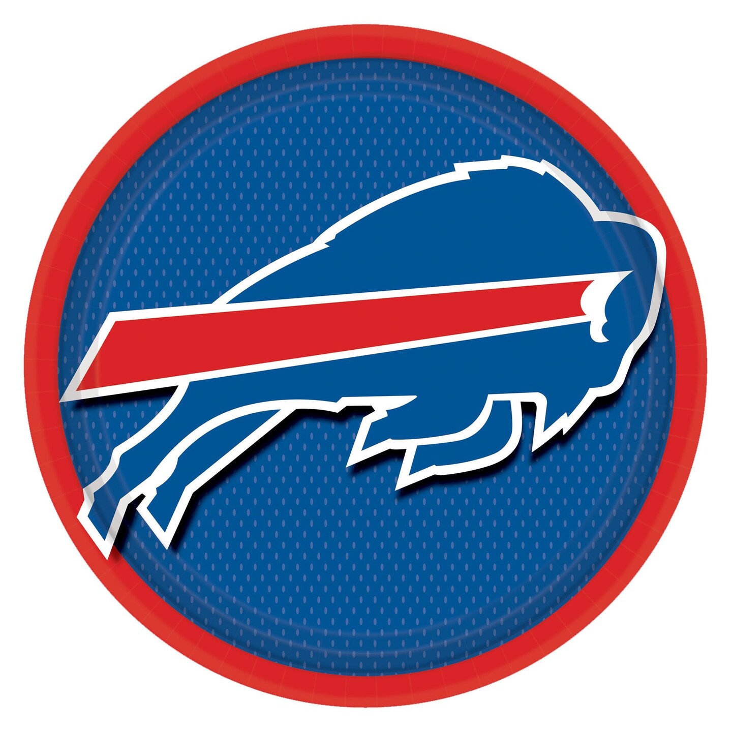 Buffalo Bills 9&#x22; Round Plates - 8ct