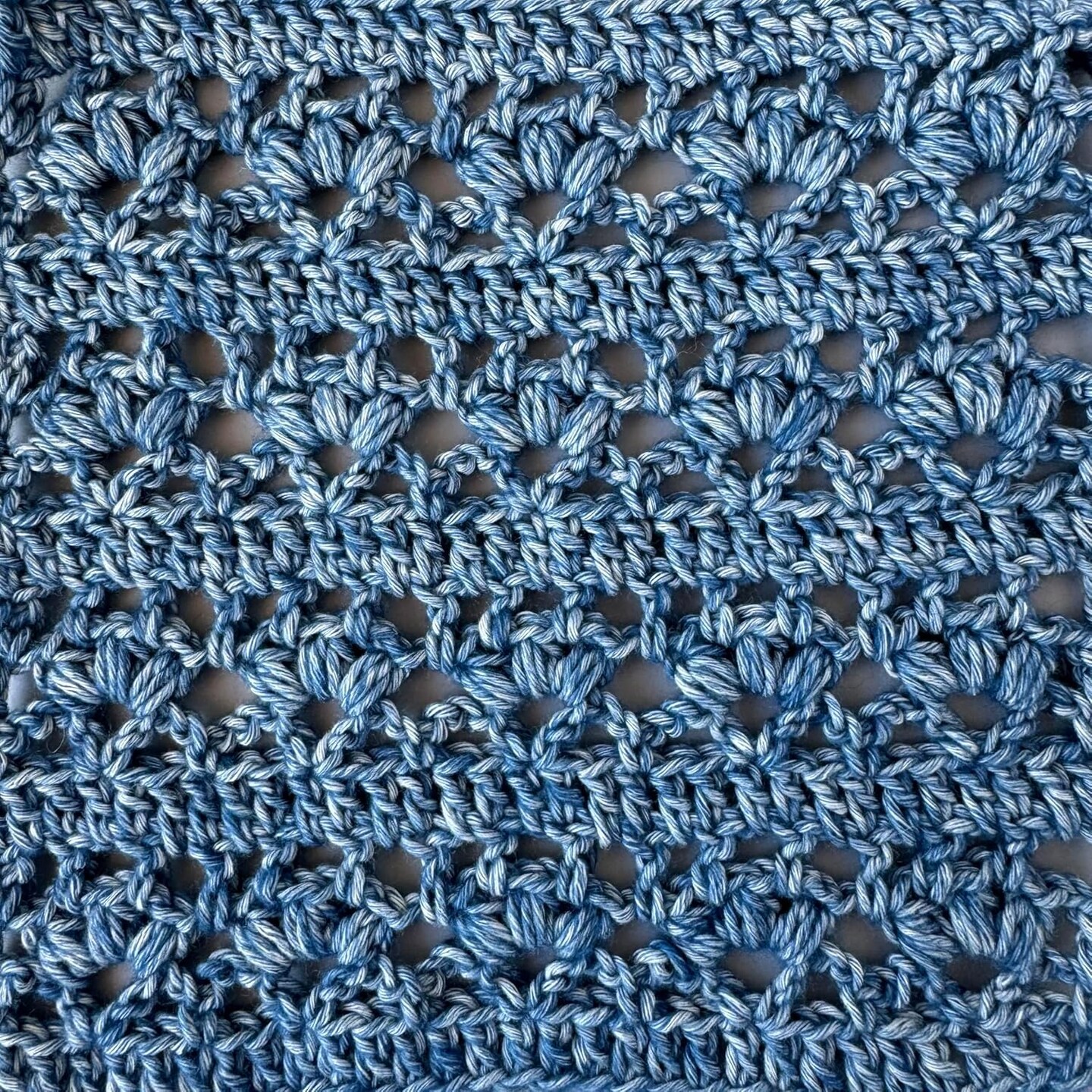 Cotton to The Core Cotton Yarn for Crocheting, 6 Skeins, 852Yds/300G, Free Patterns - Soft Baby Yarn for Knitting - 3 DK Light Worsted Weight - Jean Blue